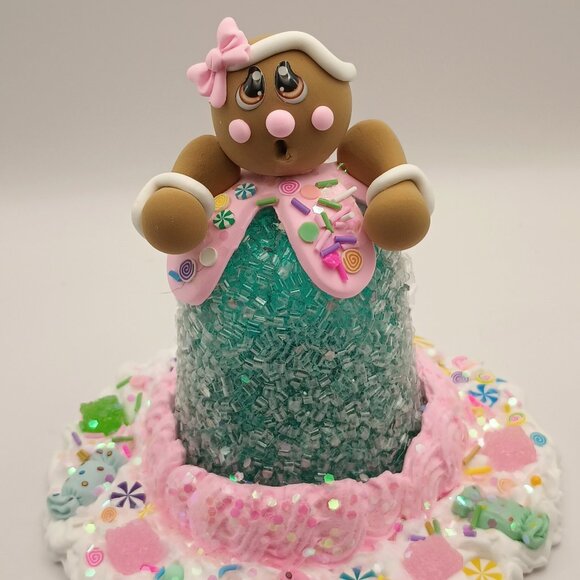 Gingerbread Gumdrop, Christmas Decor, Gingerbread Tiered Tray,Fake Bake - Picture 2 of 6